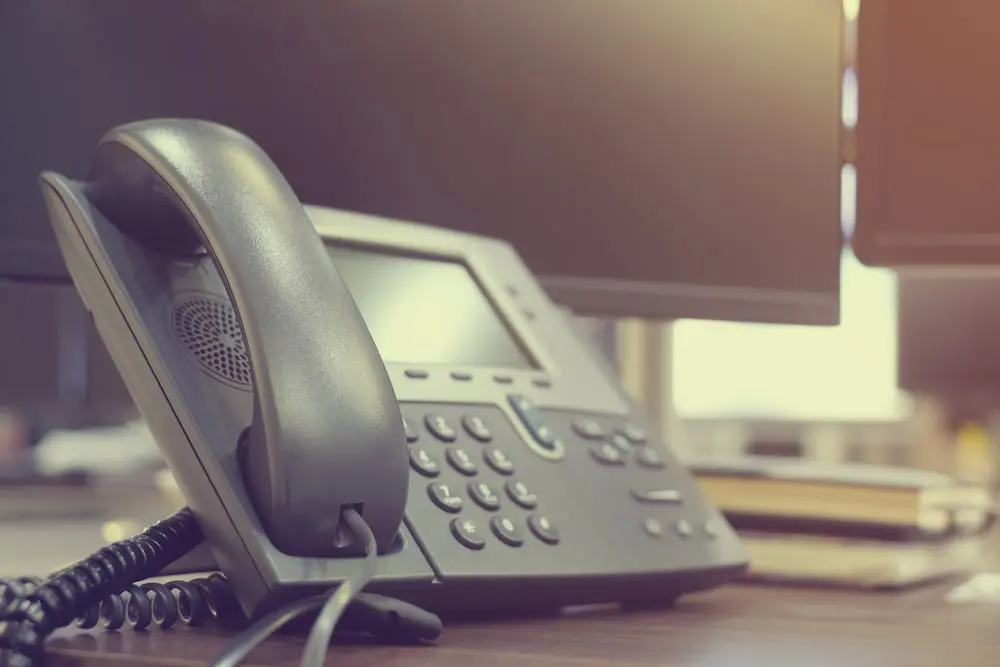 Phone in an office